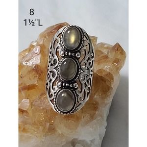 New*Vintage 3 Labradorite Knuckle Ring